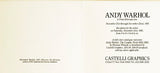 Marilyn (Announcement) 1981, 7 x 7 inches unsigned  by ANDY WARHOL