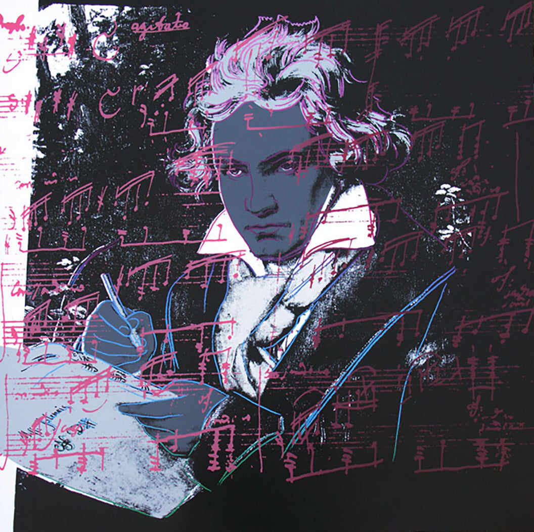 Andy Warhol ベートーヴェンBeethovenシルクスクリーンPINK
