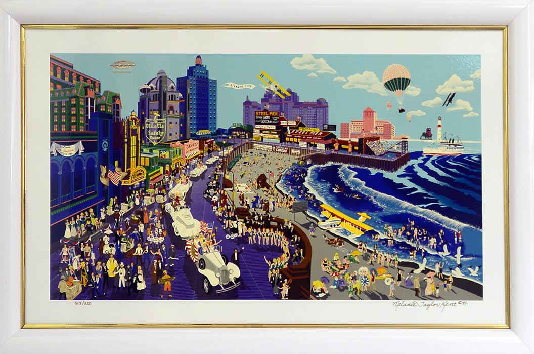 Boardwalk of Atlantic City 1991 by Melanie Taylor Kent