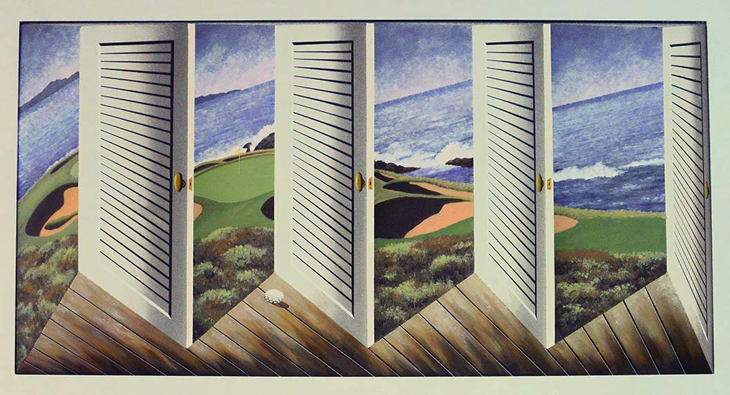 Pebble Beach 3D Picture by Joseph Somers – Signed Print