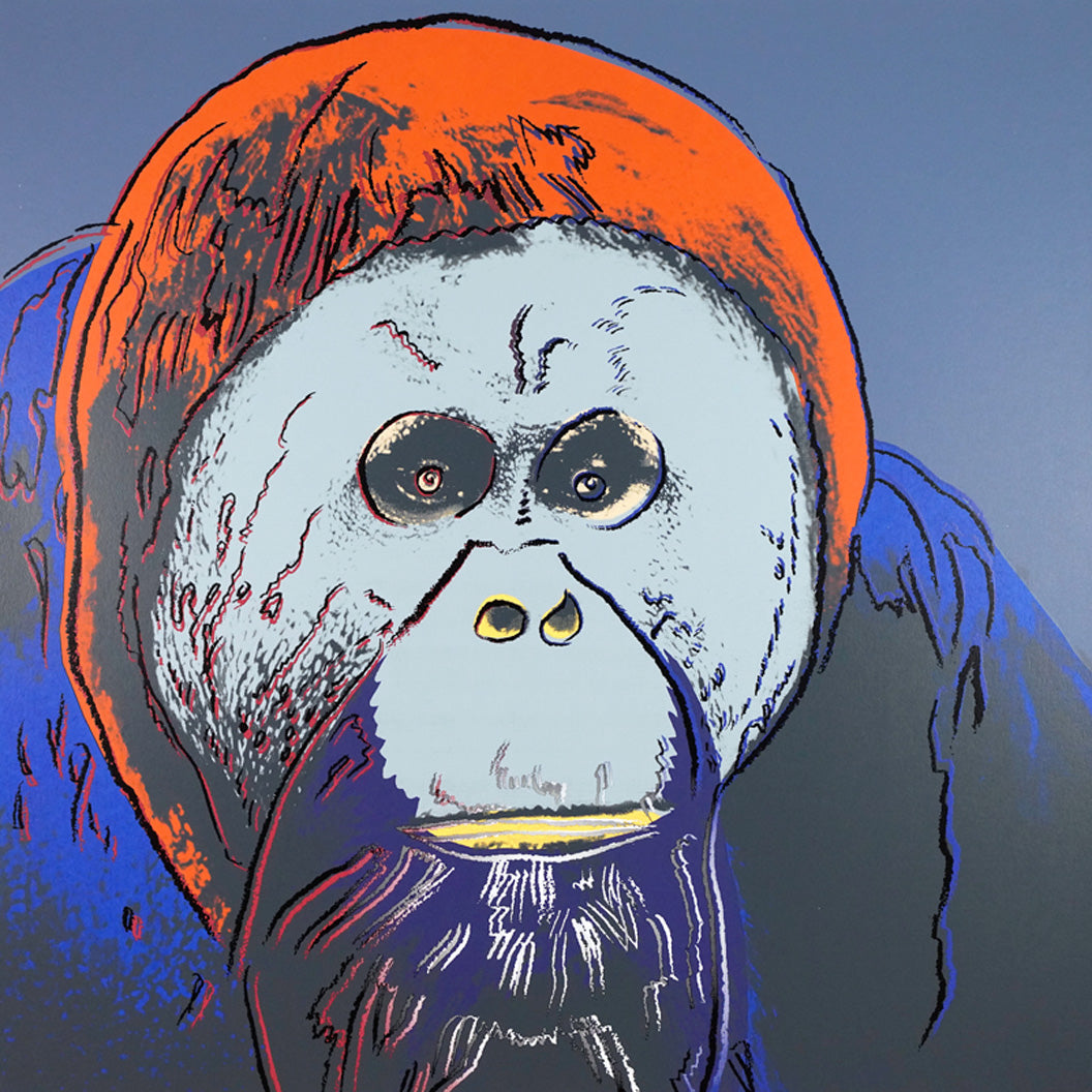 Endangered Species Portfolio ORANGUTAN, FSIIB 299 (TRAIL PROOF) from 1983  by ANDY Warhol