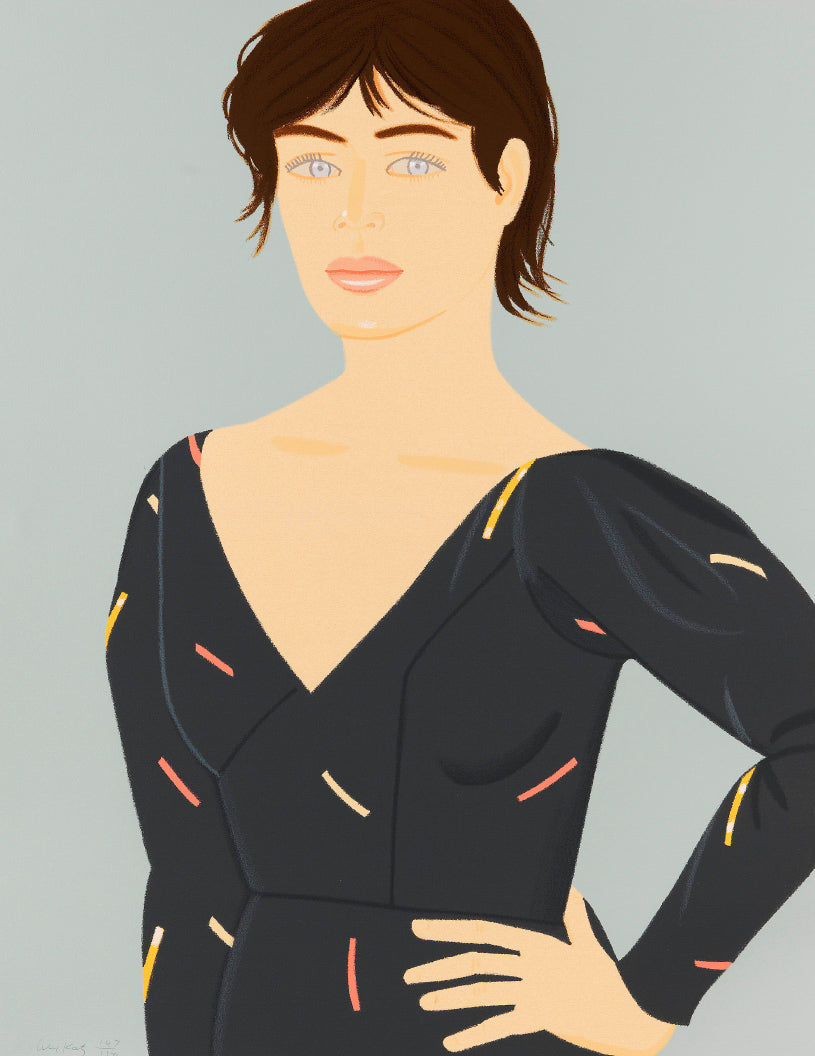 Grey Dress 1992 by ALEX KATZ (B. 1927)