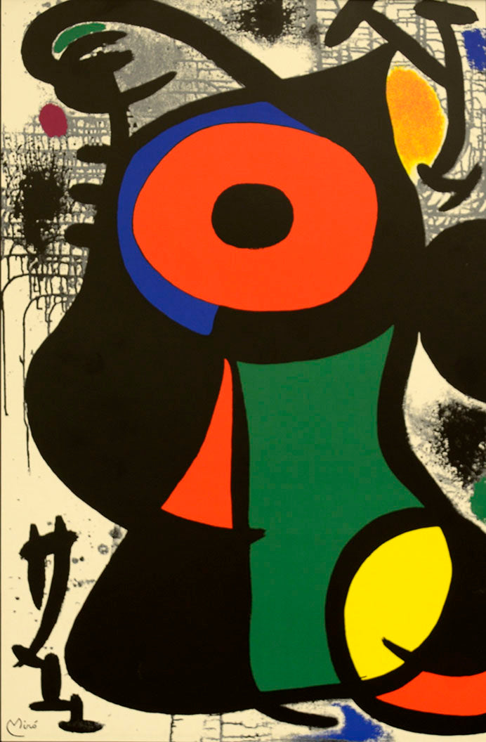 ♡*♡様 真作保証　JOAN MIRO 抽象画　オリジナルリトグラフ 「ノーサイ agmotokawa_joanmiro-nosign7
