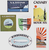 Nancy Reitkopf Luggage Labels, six stickers