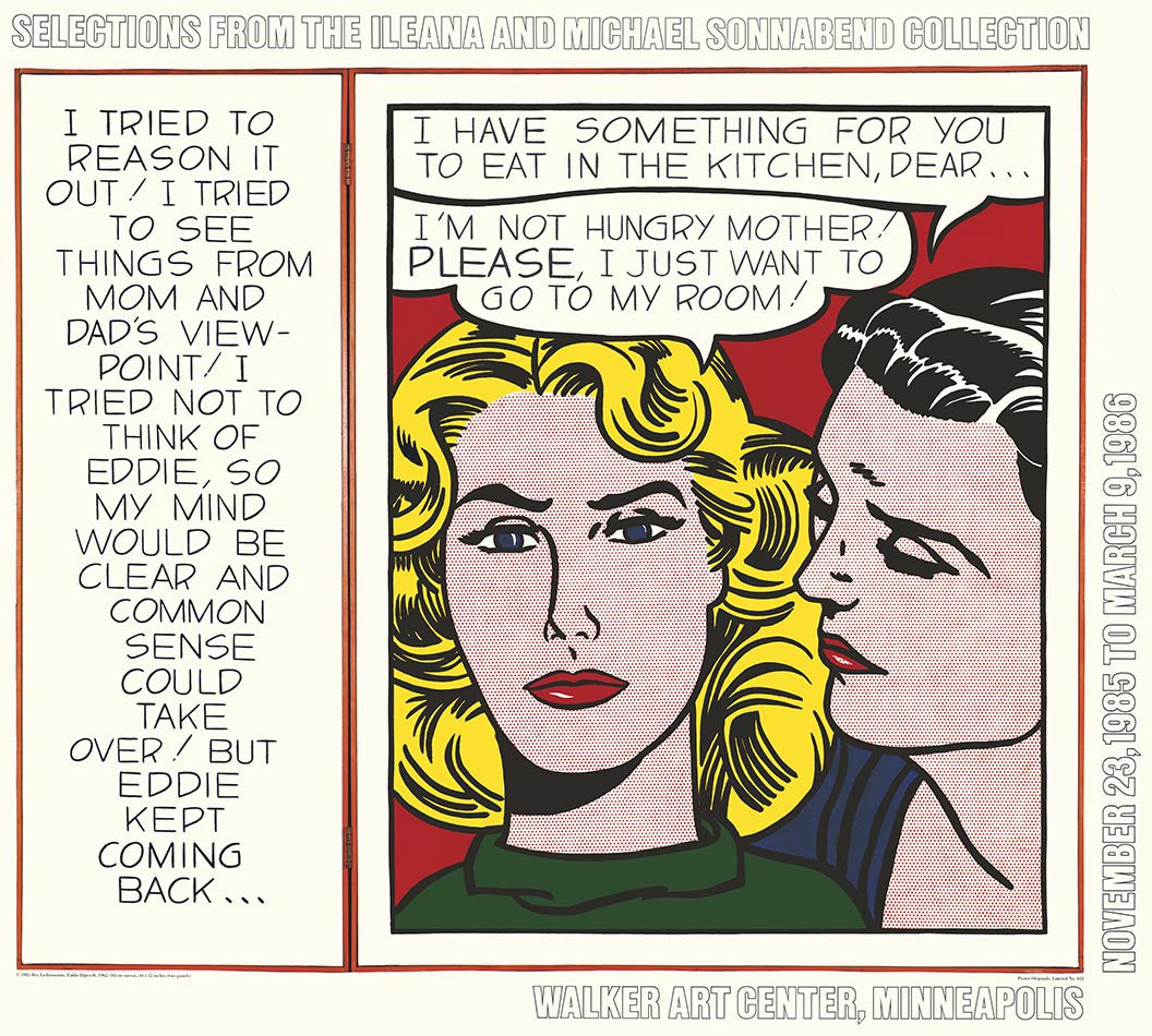 EDDIE,unsigned by ROY LICHTENSTEIN – Edward Kurstak Art Gallery