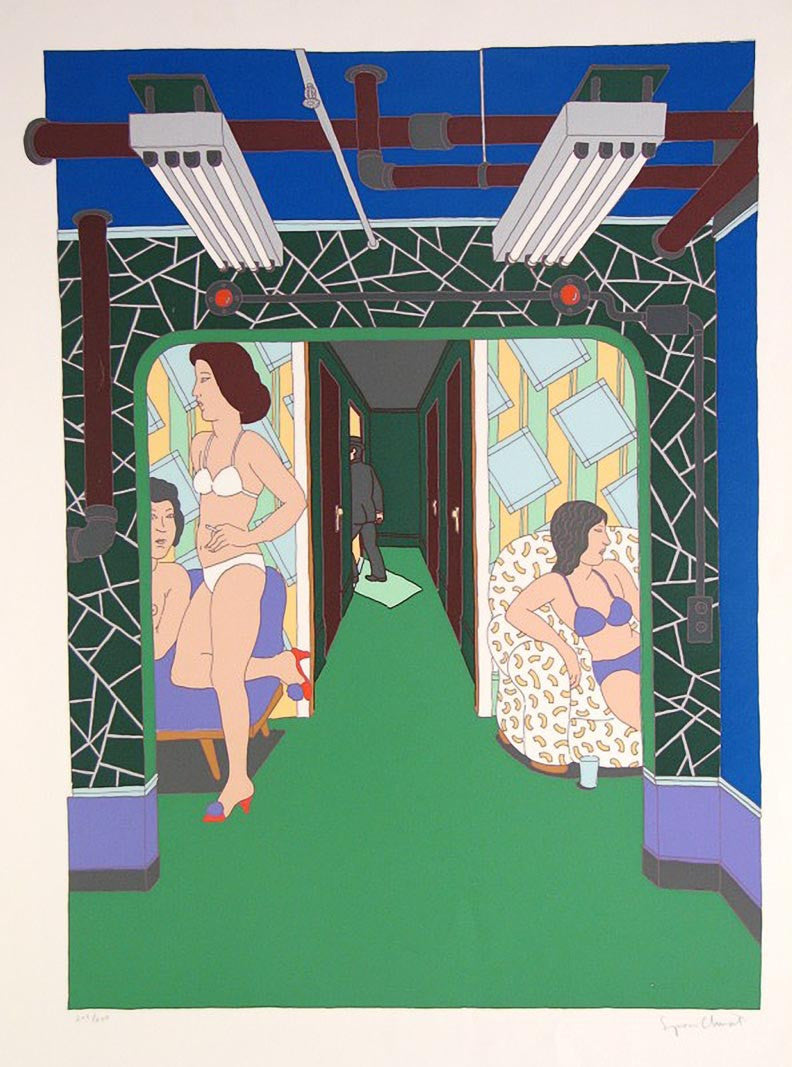 The Massage Parlor by Seymour Chwast – Edward Kurstak Art Gallery