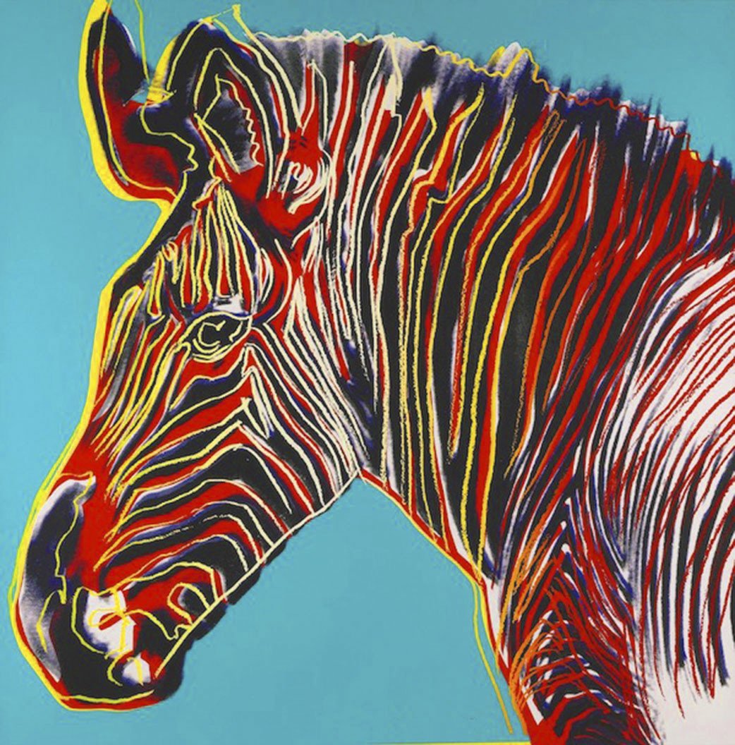 ABOUT EDWARD KURSTAK Grevy’s Zebra by Andy Warhol, Part of the Endangered Species Series