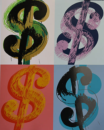 ABOUT EDWARD KURSTAK Dollar Quadrant FSIIA 283/284, Each Print is Unique, 1982  by  Andy Warhol