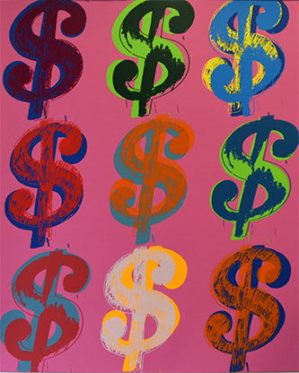 ABOUT EDWARD KURSTAK Dollar (9) FSIIA 285/286, Each Print is Unique, 1982  by  Andy Warhol