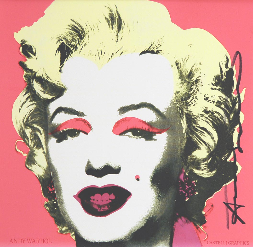 ABOUT EDWARD KURSTAK Marilyn (Announcement) 1981, 12x12 inches unsigned  by ANDY WARHOL (Customer J..)