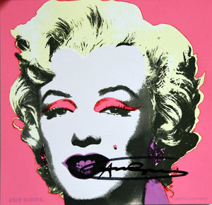 ABOUT EDWARD KURSTAK Marilyn (Announcement) 1981, 12x12 inches unsigned  by ANDY WARHOL (J..)