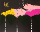 SMOKING BLONDE, 1990, by Allan D'Arcangelo