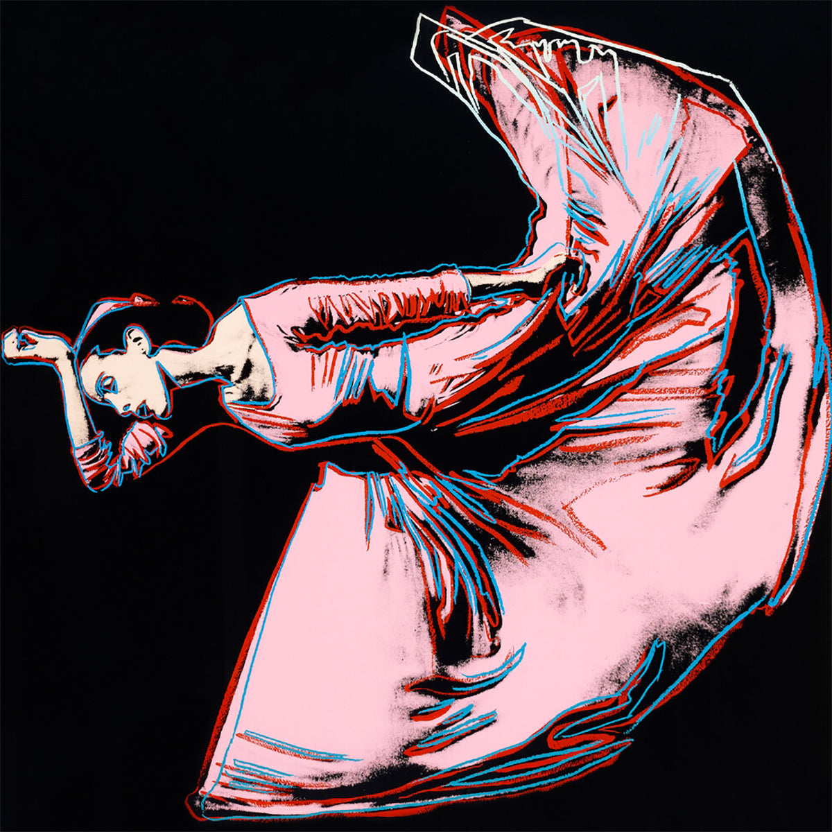 ABOUT EDWARD KURSTAK Andy Warhol  from the Portfolio “Martha Graham”, Letter to the World (The Kick), FS II 389