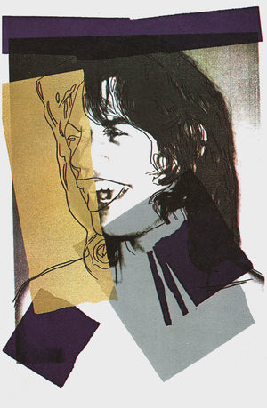 ABOUT EDWARD KURSTAK Mick Jagger FS 142, 1975 by Andy Warhol