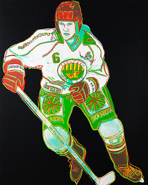 ABOUT EDWARD KURSTAK Warhol, Andy  Frölunda Hockey Player, 1986, FSII 366