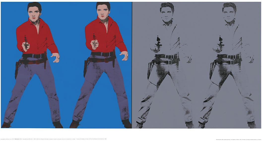 ABOUT EDWARD KURSTAK Double Elvis by Andy Warhol