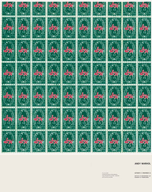 ABOUT EDWARD KURSTAK Green Stamp by ANDY Warhol