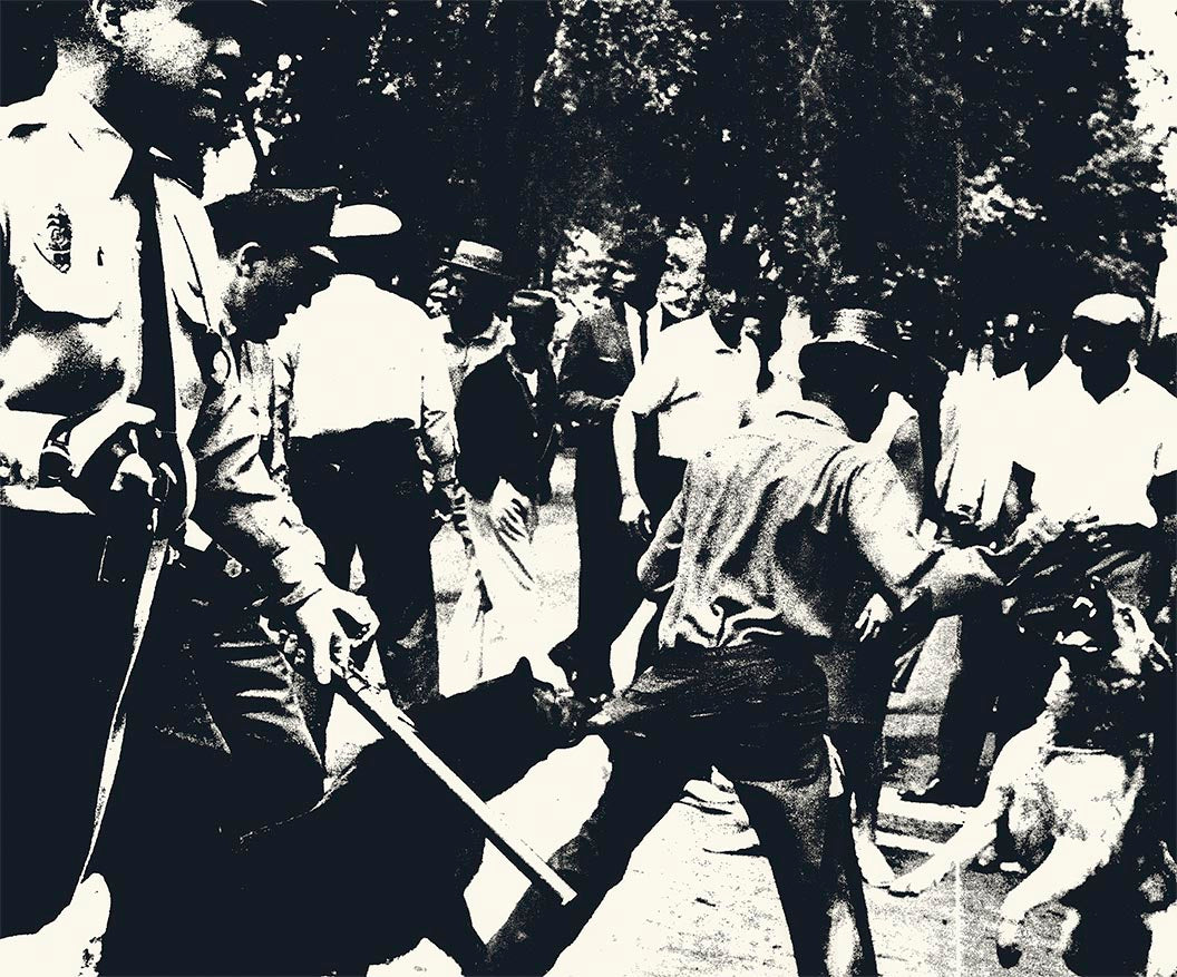ABOUT EDWARD KURSTAK Birmingham Race Riot (F&S II. 3), 1964 by ANDY Warhol
