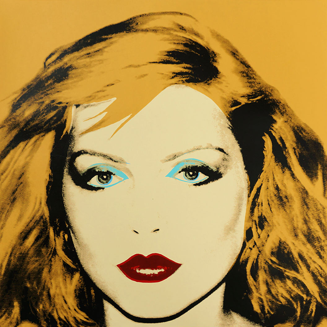 ABOUT EDWARD KURSTAK Debbie Harry 1980 yellow by ANDY Warhol
