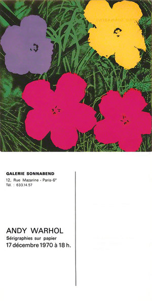 ABOUT EDWARD KURSTAK FLOWERS, 1970 by ANDY WARHOL