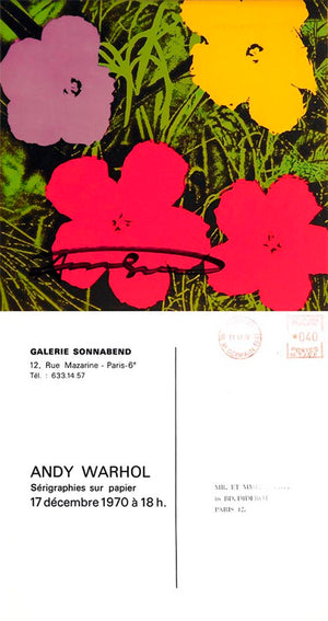 ABOUT EDWARD KURSTAK FLOWERS by ANDY WARHOL