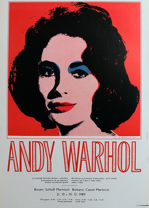 ABOUT EDWARD KURSTAK LIZ TAYLOR EXPO ITALY 1989 by ANDY Warhol