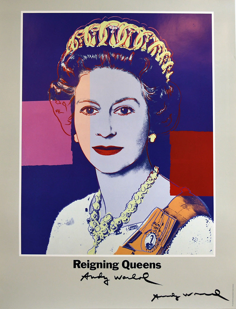 ABOUT EDWARD KURSTAK Queen Elizabeth II of England hand signed  by Andy Warhol