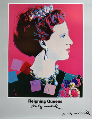 ABOUT EDWARD KURSTAK Queen Margrethe II of Denmark, hand signed by Andy Warhol