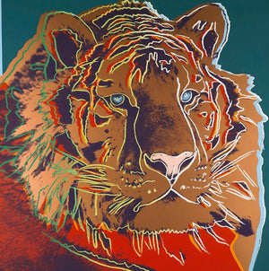 ABOUT EDWARD KURSTAK Endangered Species Portfolio  SIBERIAN TIGER, 1983 by ANDY Warhol