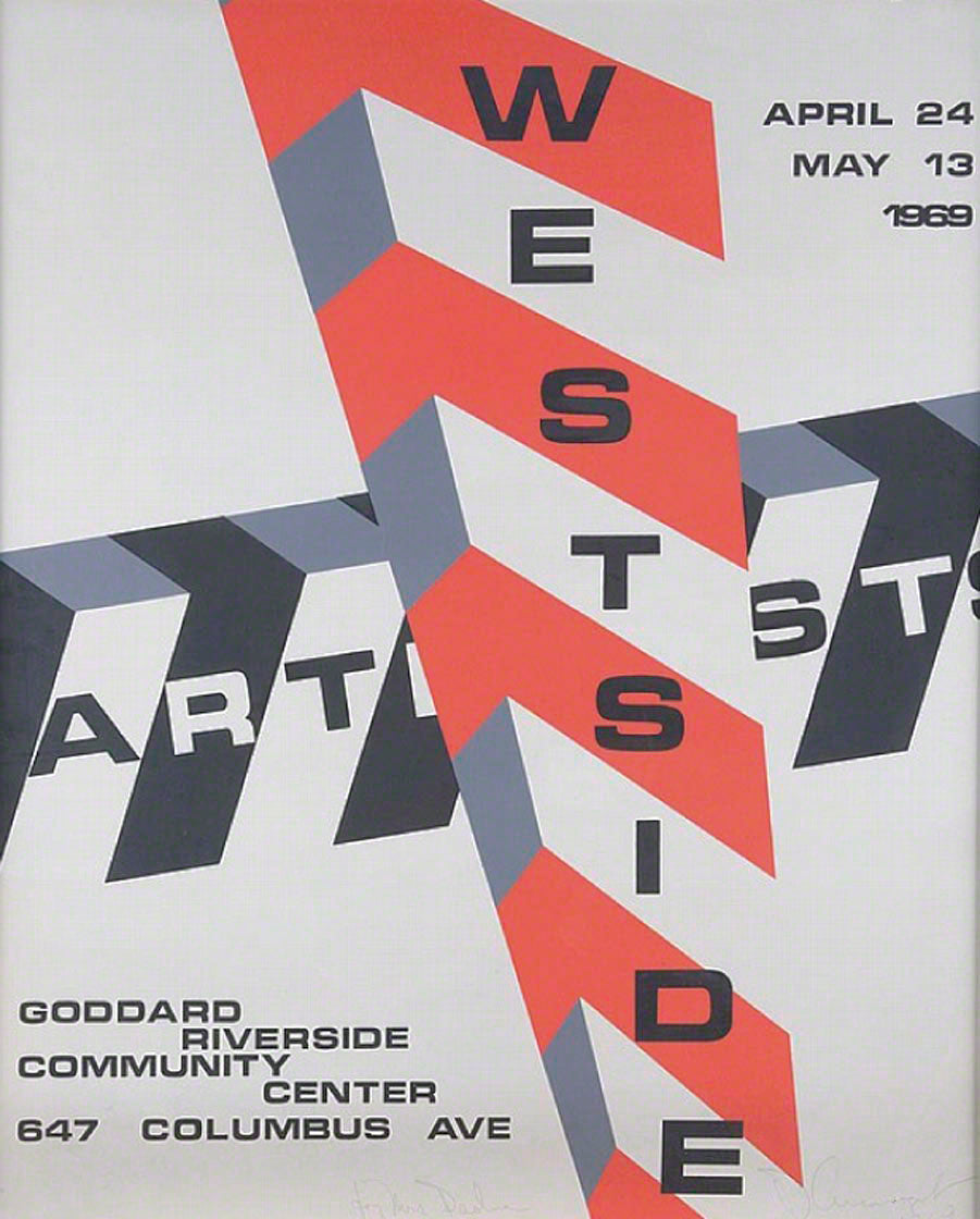 ABOUT EDWARD KURSTAK WESTSIDE ARTISTS, 1969 by Allan D'Arcangelo