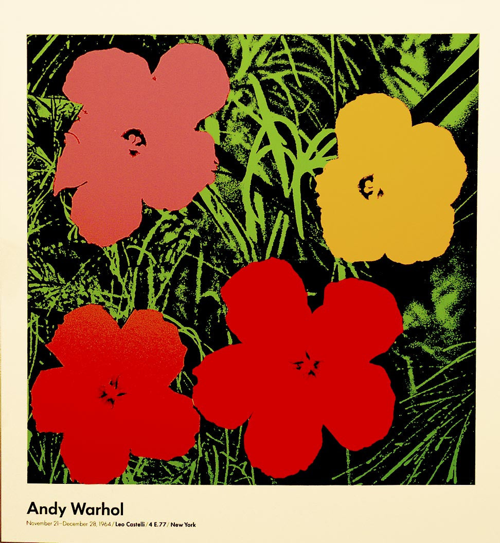 ABOUT EDWARD KURSTAK Andy Warhol Flowers Poster 1964
