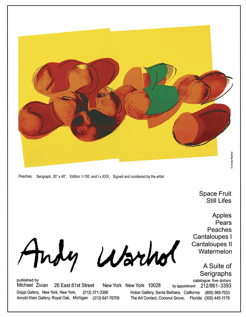 ABOUT EDWARD KURSTAK Andy Warhol PEACHES