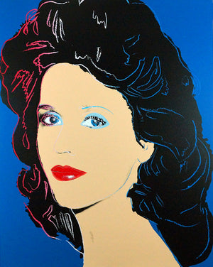 ABOUT EDWARD KURSTAK Jane Fonda,1982  by ANDY Warhol