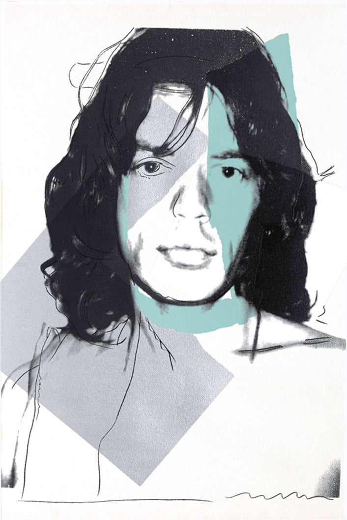 ABOUT EDWARD KURSTAK Mick Jagger FS 138, 1975 by Andy Warhol