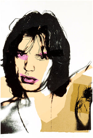 ABOUT EDWARD KURSTAK Mick Jagger FS 141, 1975 by Andy Warhol
