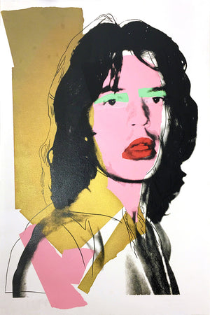 ABOUT EDWARD KURSTAK Mick Jagger FS 143, 1975 by Andy Warhol