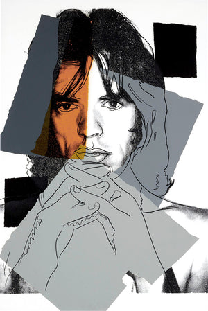 ABOUT EDWARD KURSTAK Mick Jagger FS 147, 1975 by Andy Warhol