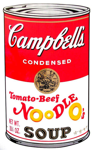 ABOUT EDWARD KURSTAK Campbell's Soup II, 1969,  VEGETARIAN VEGETABLE Soup,  by Andy Warhol