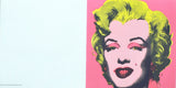 Marilyn (Announcement) 1981, 7 x 7 inches unsigned  by ANDY WARHOL