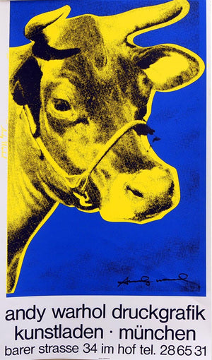 ABOUT EDWARD KURSTAK COW Kunstladen Muenchen by ANDY Warhol
