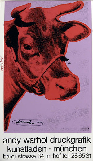ABOUT EDWARD KURSTAK COW Kunstladen Muenchen by ANDY Warhol