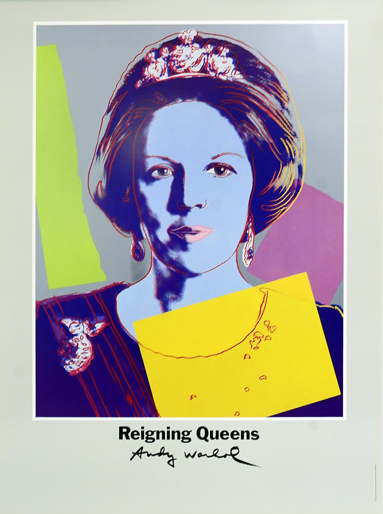 ABOUT EDWARD KURSTAK Queen Beatrix of the Netherlands  by Andy Warhol