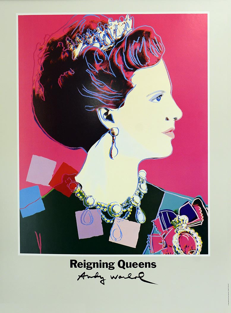 ABOUT EDWARD KURSTAK Queen Margrethe II of Denmark by Andy Warhol