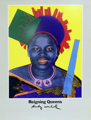 ABOUT EDWARD KURSTAK Queen Ntombi Twala Of Swaziland by Andy Warhol
