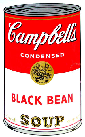 ABOUT EDWARD KURSTAK Campbell's Soup I, 1968,  Black Bean Soup,  by Andy Warhol