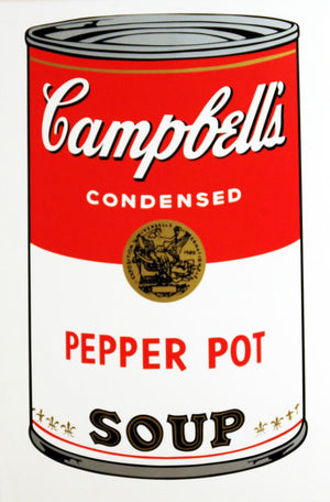 ABOUT EDWARD KURSTAK Campbell's Soup I, 1968,  Pepper Pot Soup,  by Andy Warhol