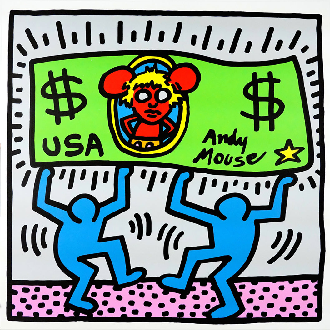 ABOUT EDWARD KURSTAK ANDY MOUSE III   by KEITH HARING