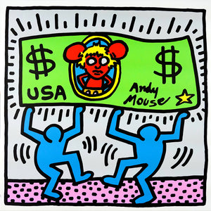 ABOUT EDWARD KURSTAK ANDY MOUSE III   by KEITH HARING