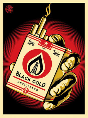 ABOUT EDWARD KURSTAK BLACK GOLD  by Frank Shepard Fairey (Obey)