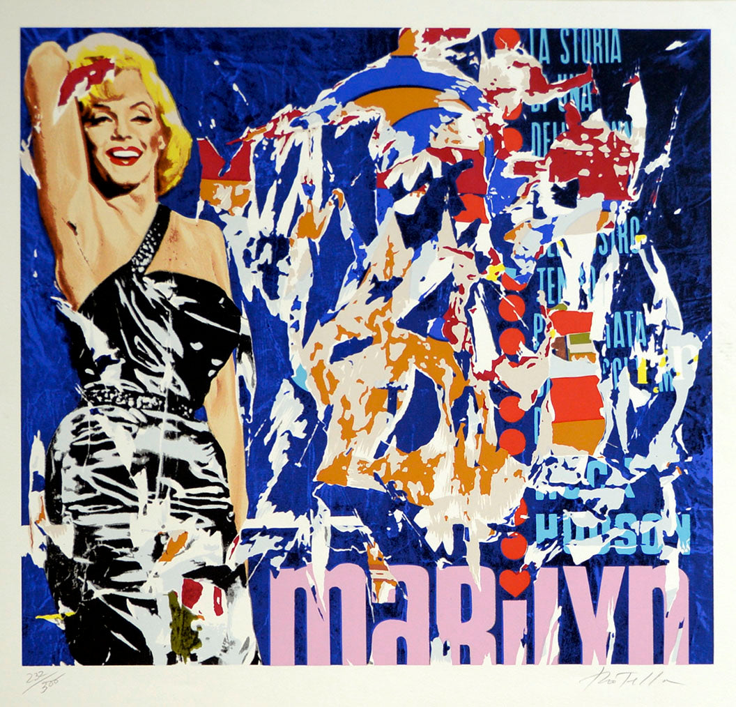 ABOUT EDWARD KURSTAK Marilyn by Rotella, Mimmo
